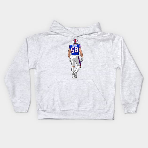 matt the linebacker Kids Hoodie by rsclvisual